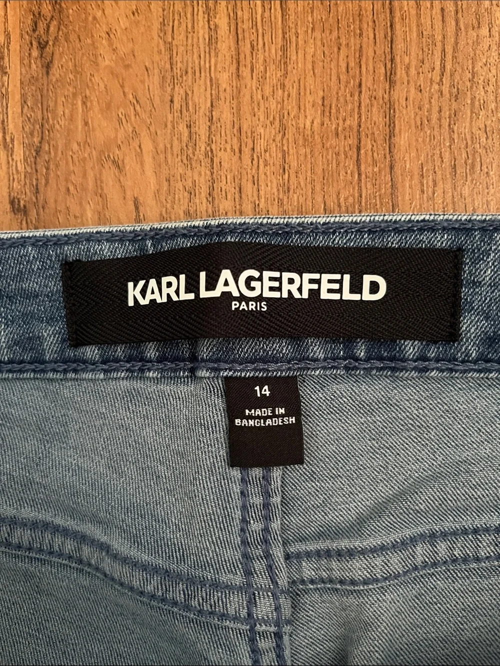 NWT Karl Lagerfeld Patch Pocket Flare Jeans